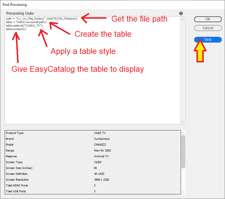 EasyCatalog Excel Table6