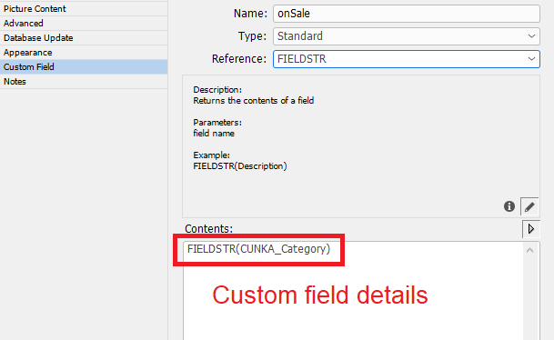 EasyCatalog Field Custom Field3
